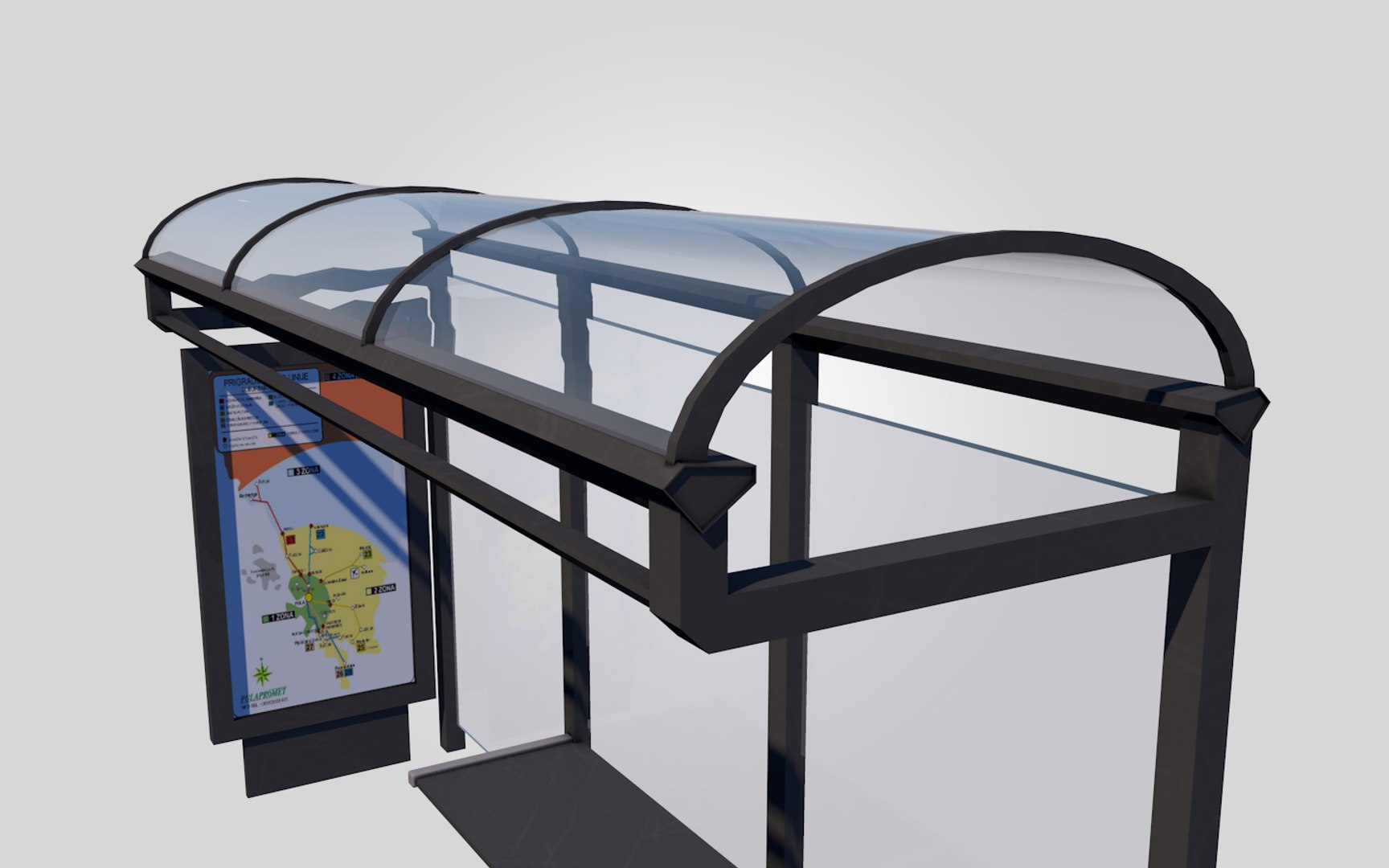 3d Bus Stop