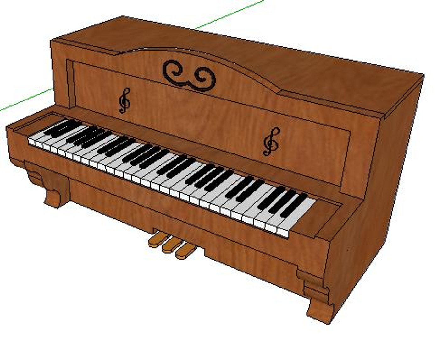 piano 3d 3ds