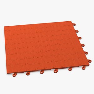 Connectable Gym Floor Mat Orange