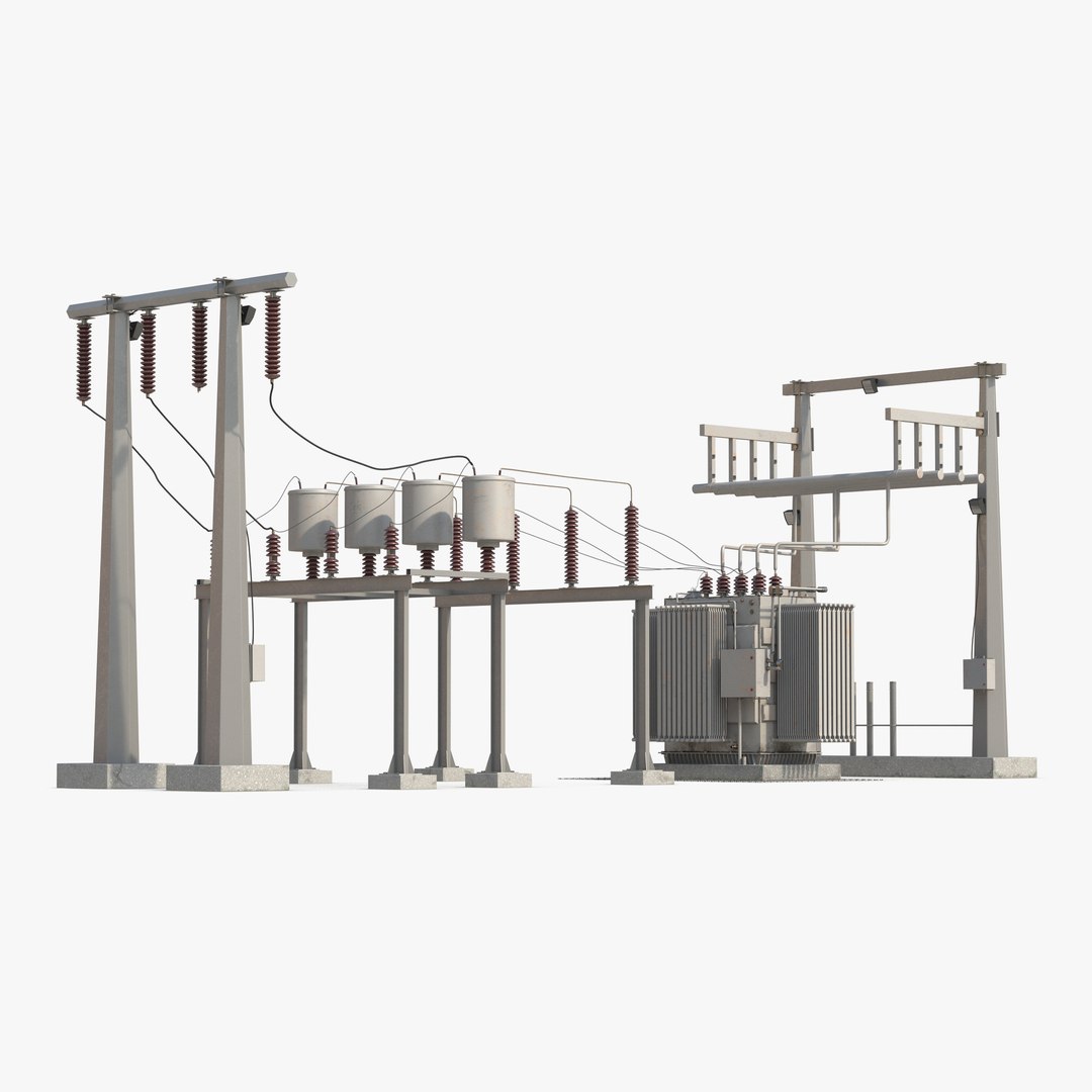 Substation 3D model preview