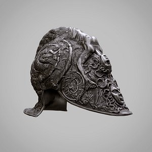 burgonet filippo negroli helmet 3D model