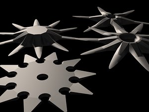 3ds shurikens martial arts