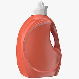 3D model Liquid Fabric Softener Large Bottle Clear
