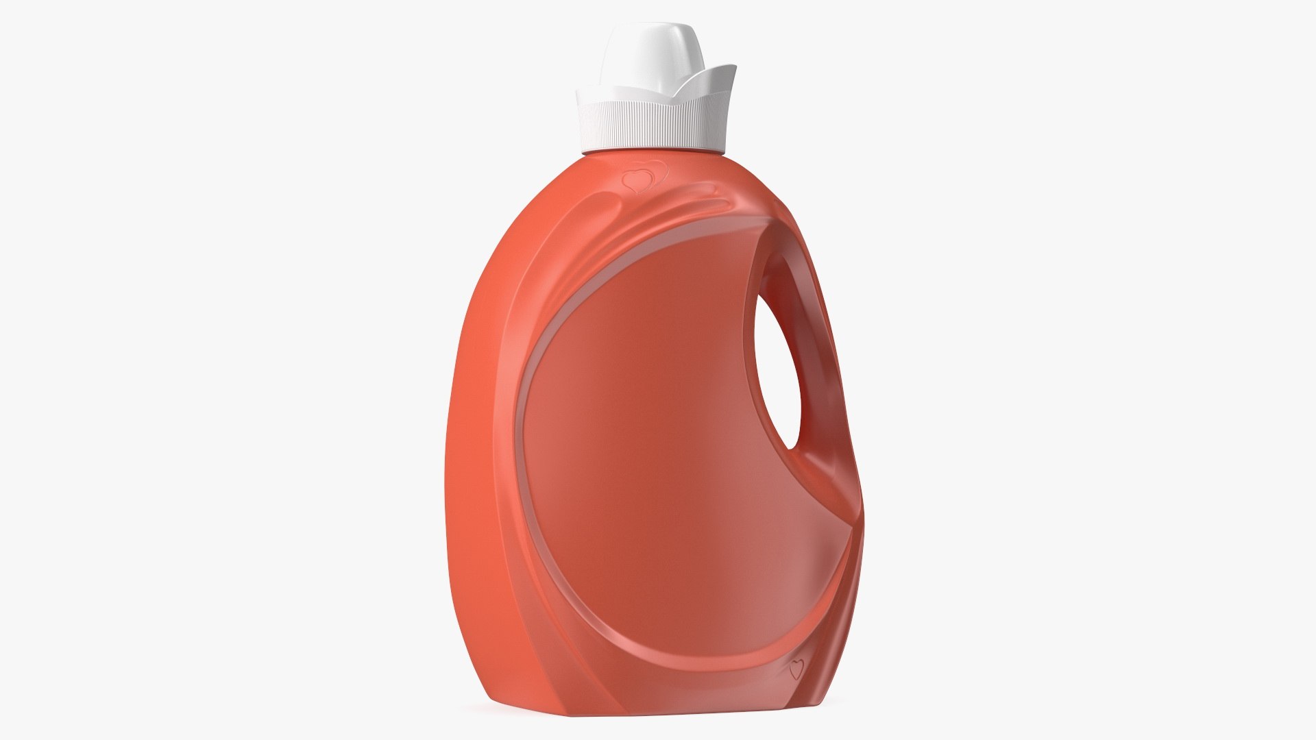 Liquid Fabric Softener Large Bottle Clear 3D model preview