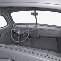 Interior Retro Car ZIS 110 1945-1961 M 1