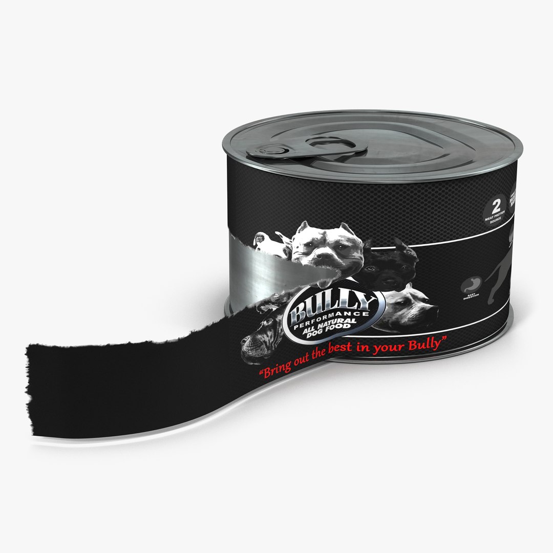 Dog Food Tin 6 3D Model 3D model preview