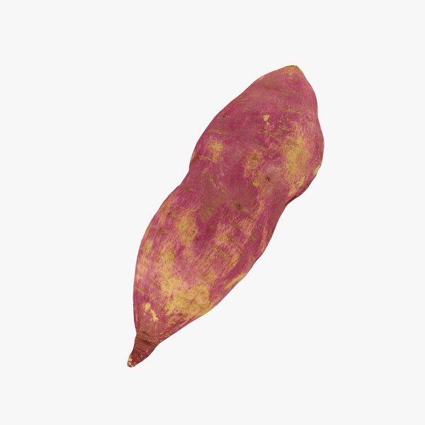 3D Purple Sweet Potato - Real-Time 3D Scanned model