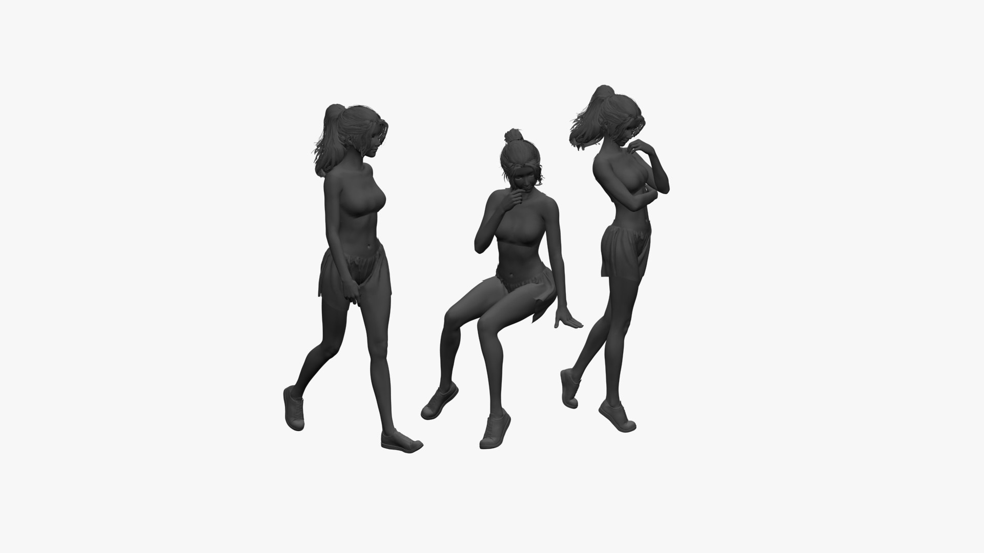 Woman in Pink Crop Top and Patterned Shorts Pose Set 3D https://p.turbosquid.com/ts-thumb/pz/ueAQfJ/1N/01view/jpg/1791443675/1920x1080/fit_q87/d98012963d65cf9b0890620175e28f348c97d67b/01view.jpg