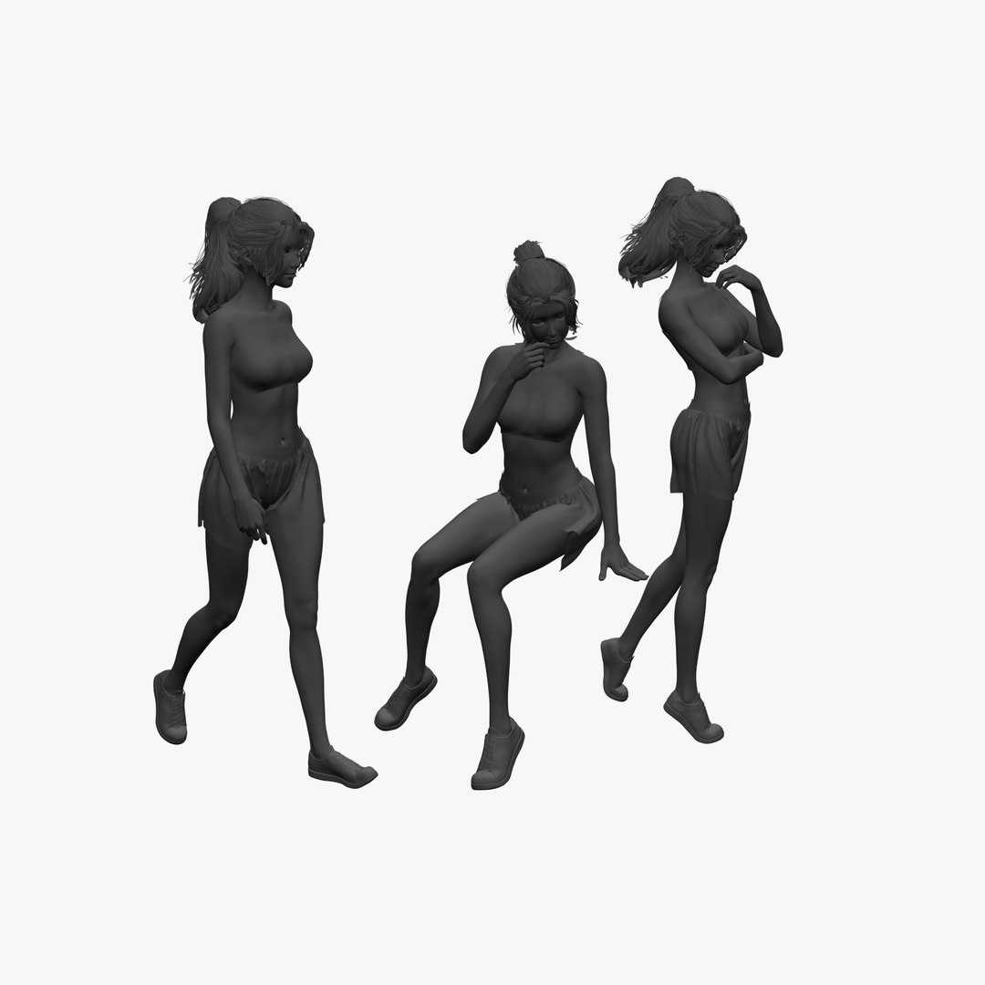 Woman in Pink Crop Top and Patterned Shorts Pose Set 3D https://p.turbosquid.com/ts-thumb/pz/ueAQfJ/kG/00search/jpg/1791443672/1920x1080/fit_q87/b575b8d284fca5dac32a478fd9d4ee3ede8ed519/00search.jpg