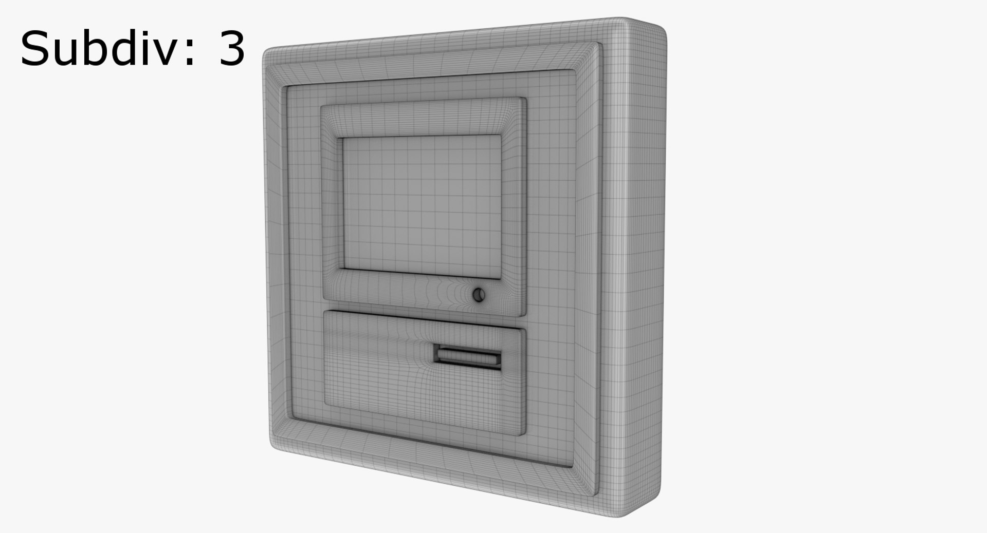 icon computer 3d obj