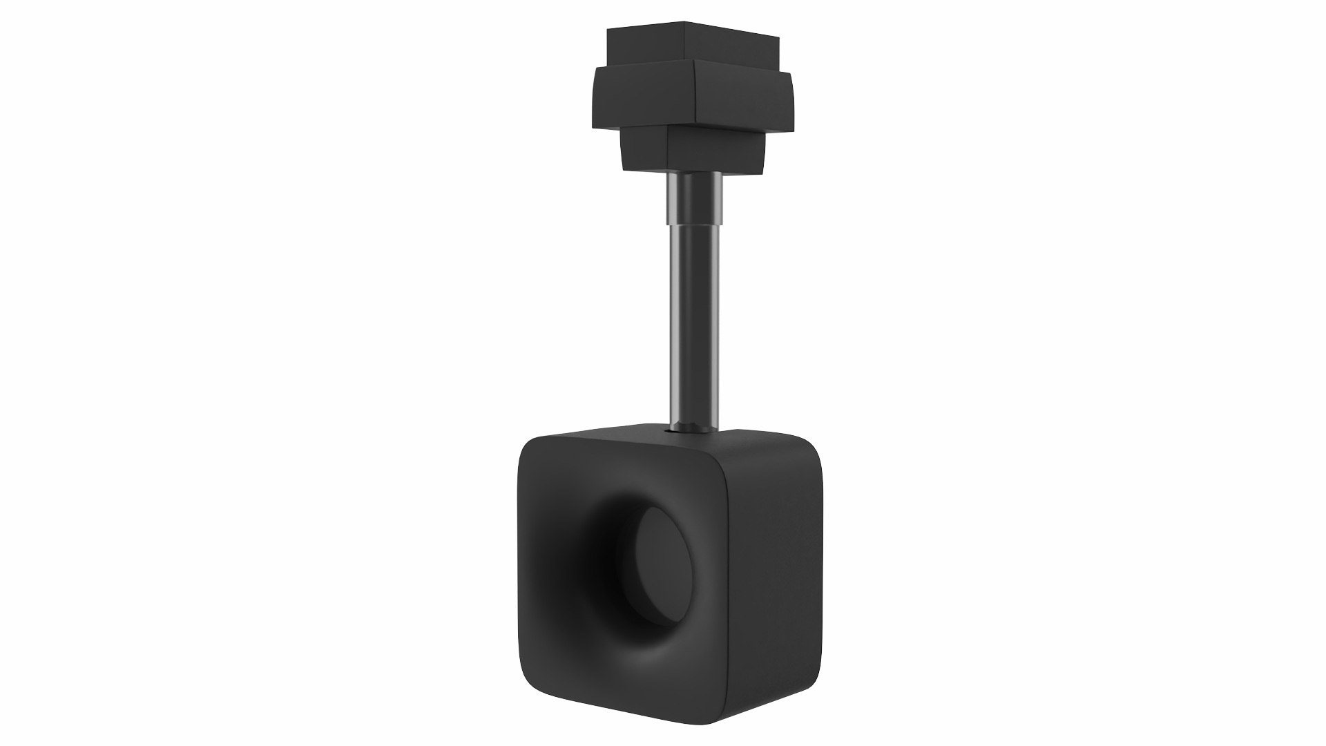 Square LED Track Light Head 3D model preview