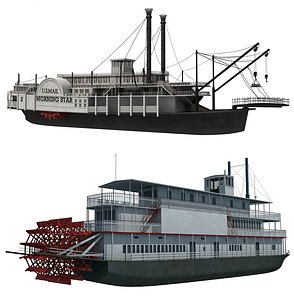 Historic Paddle Steamer River Boat