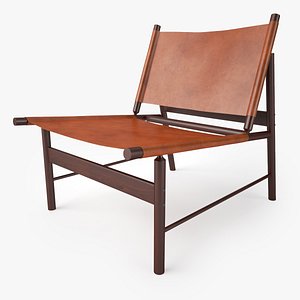 3D jorge zalszupin pair lounge chair model