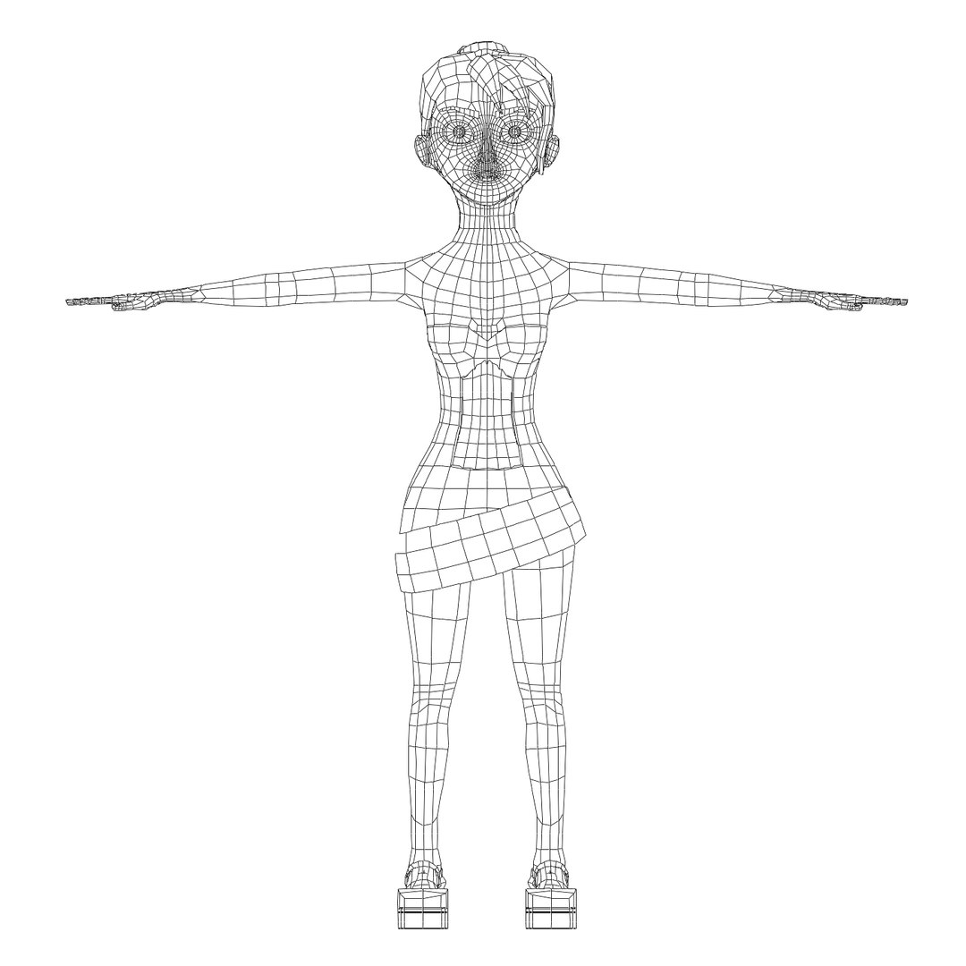 3D young cartoon girl character https://p.turbosquid.com/ts-thumb/pz/ylOlBe/9XYJgl7j/frontwireframe/jpg/1499279615/1920x1080/fit_q87/fece5e51f94199ca489bed92e8f444d7df716c09/frontwireframe.jpg