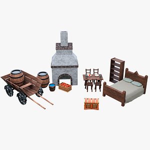 Medieval Pack - Low Poly 3D model