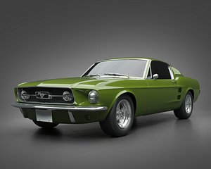 1967 Ford Mustang Fastback 3D model