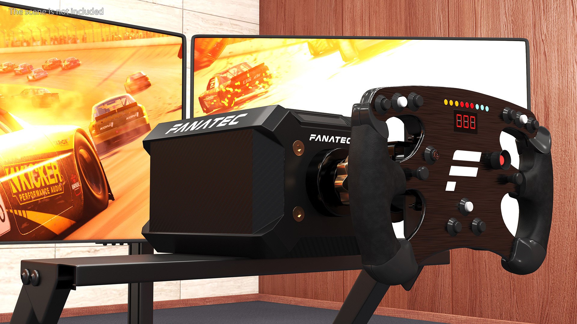3D F-GT Racing Simulator Rig GT With 3 Screens - TurboSquid 2069312