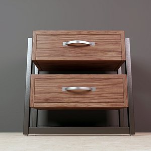 3D Wooden Cabinet