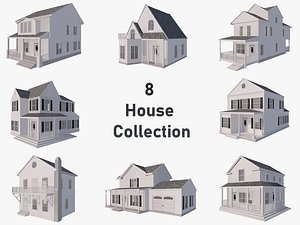 3D 8 House Collection