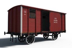 3D Train Normal Boxcar