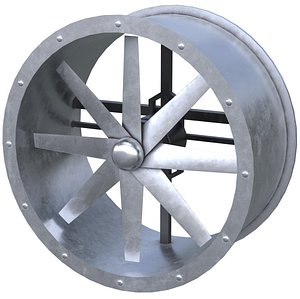 axial flow fan 1 3D model