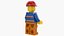 Lego Minifig Mężczyzna Robotnik 2