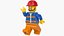 Lego Minifig Mężczyzna Robotnik 2