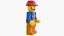 Lego Minifig Mężczyzna Robotnik 2