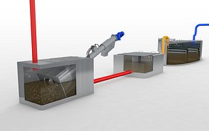 purification waste water model