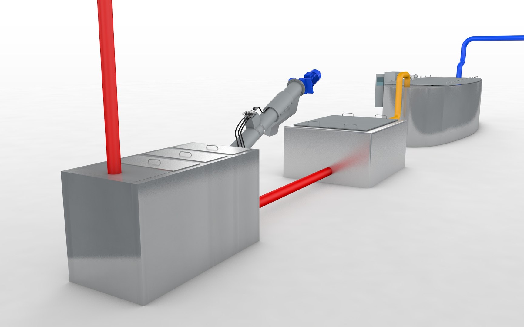 Purification Waste Water Model - TurboSquid 1435890