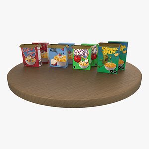 Cereal Boxes 3D model
