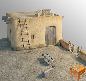 Adobe Farm house