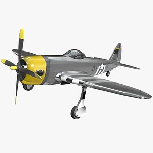 republic p-47 thunderbolt 3d model