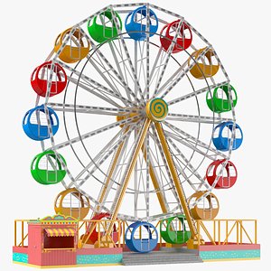 real ferris wheel 3D model
