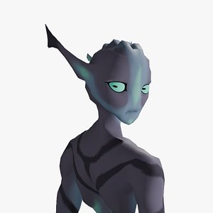 Mermaid Humanoid Alien 3D model