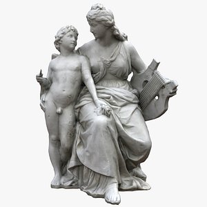 3D allegorical lyric sculpture model