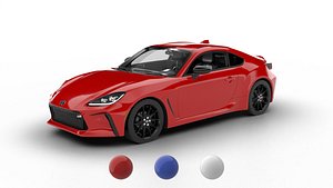 Toyota GR86 2022 3d model 3D model