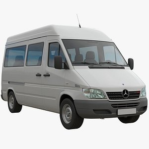 3D model Mercedes-Benz Sprinter Classic Minibus MWB