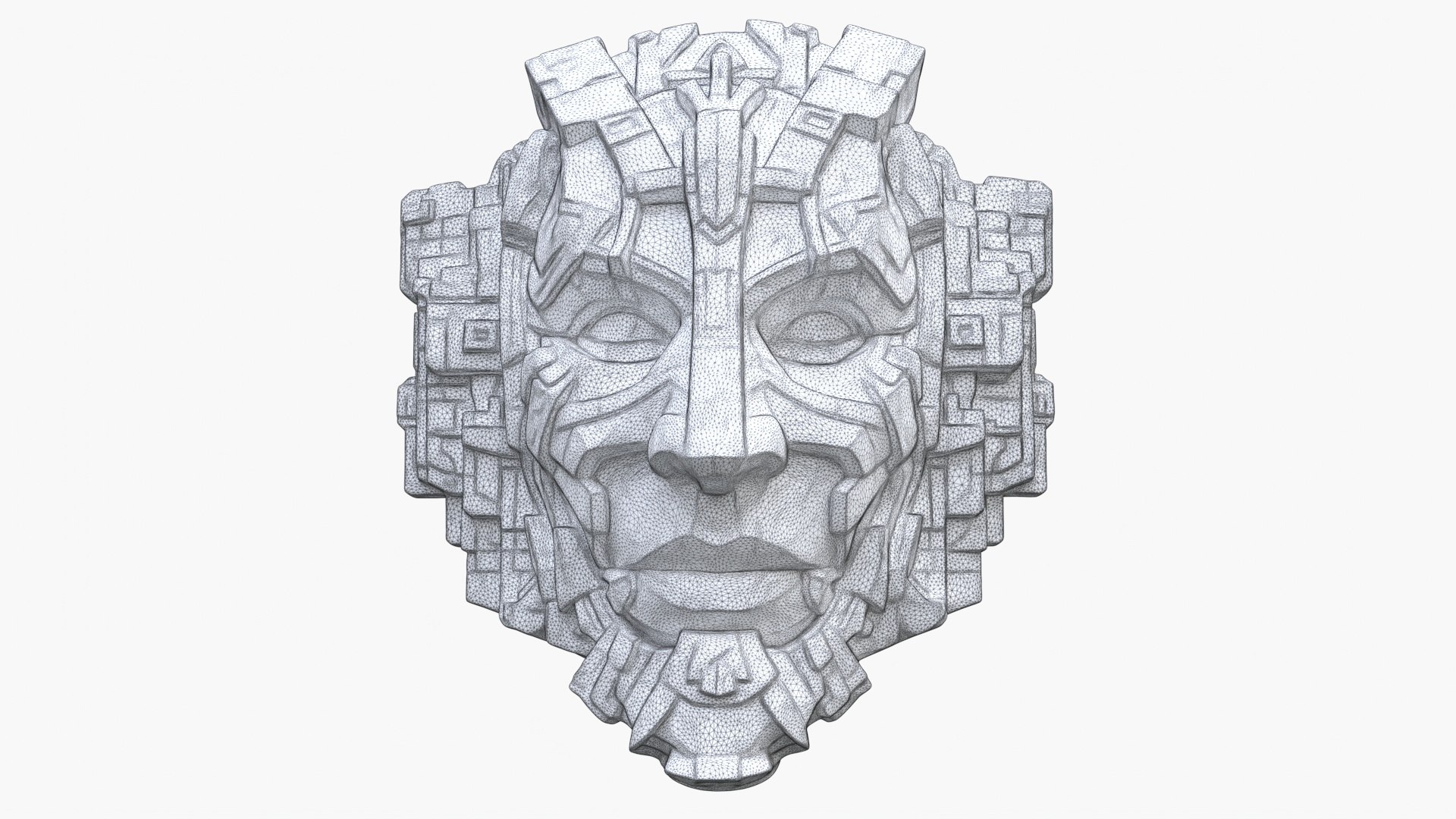 Aztec Masks 5 3D Model - TurboSquid 2188197