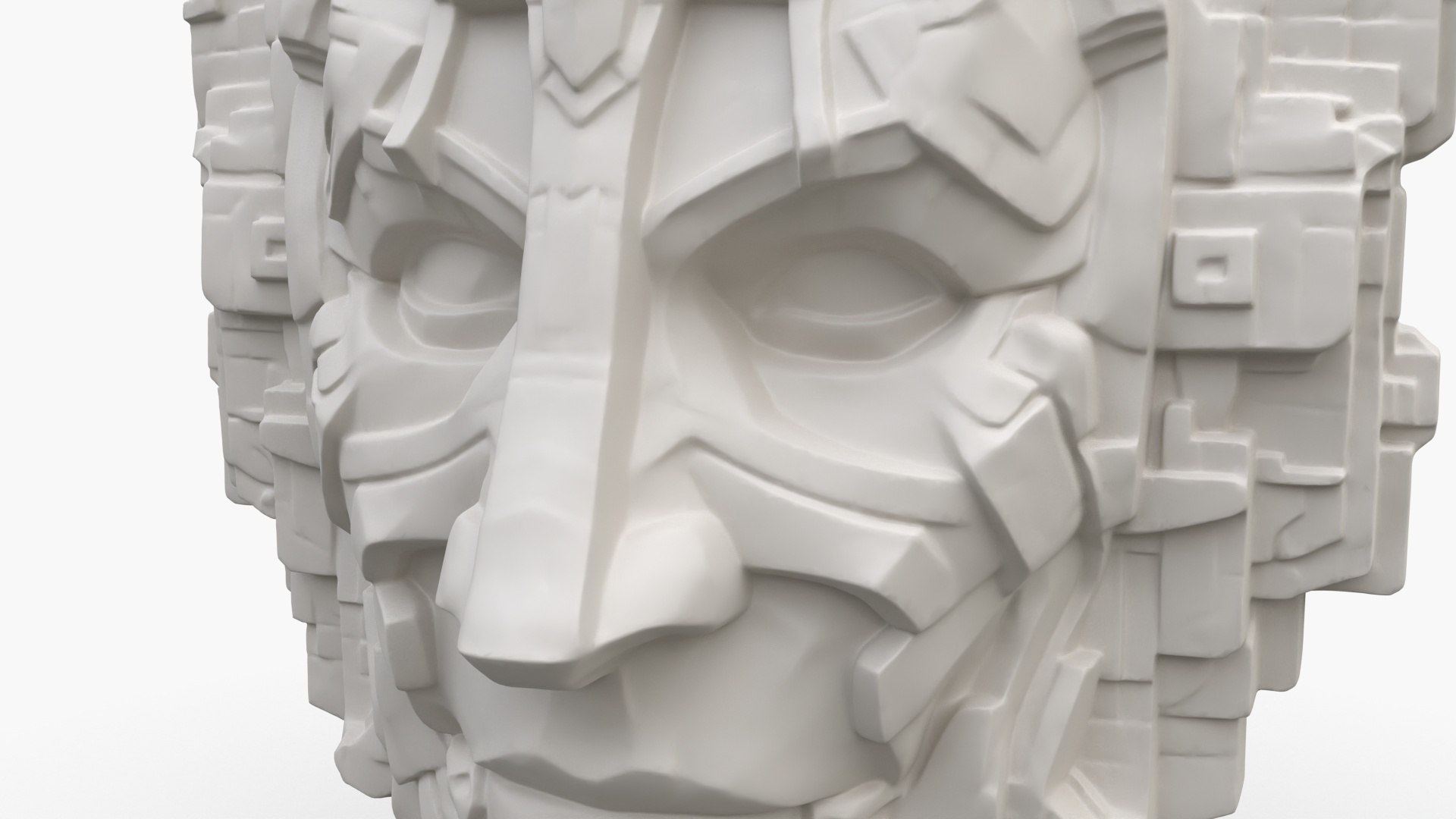 Aztec Masks 5 3D Model - TurboSquid 2188197