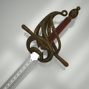 3d italian sword striscia