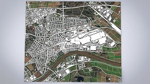 Cityscape Russelsheim Germany
