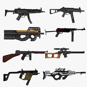 Weapon SMG Thompson Vector VSS  UMP  CG15 MP5 MP40 P90