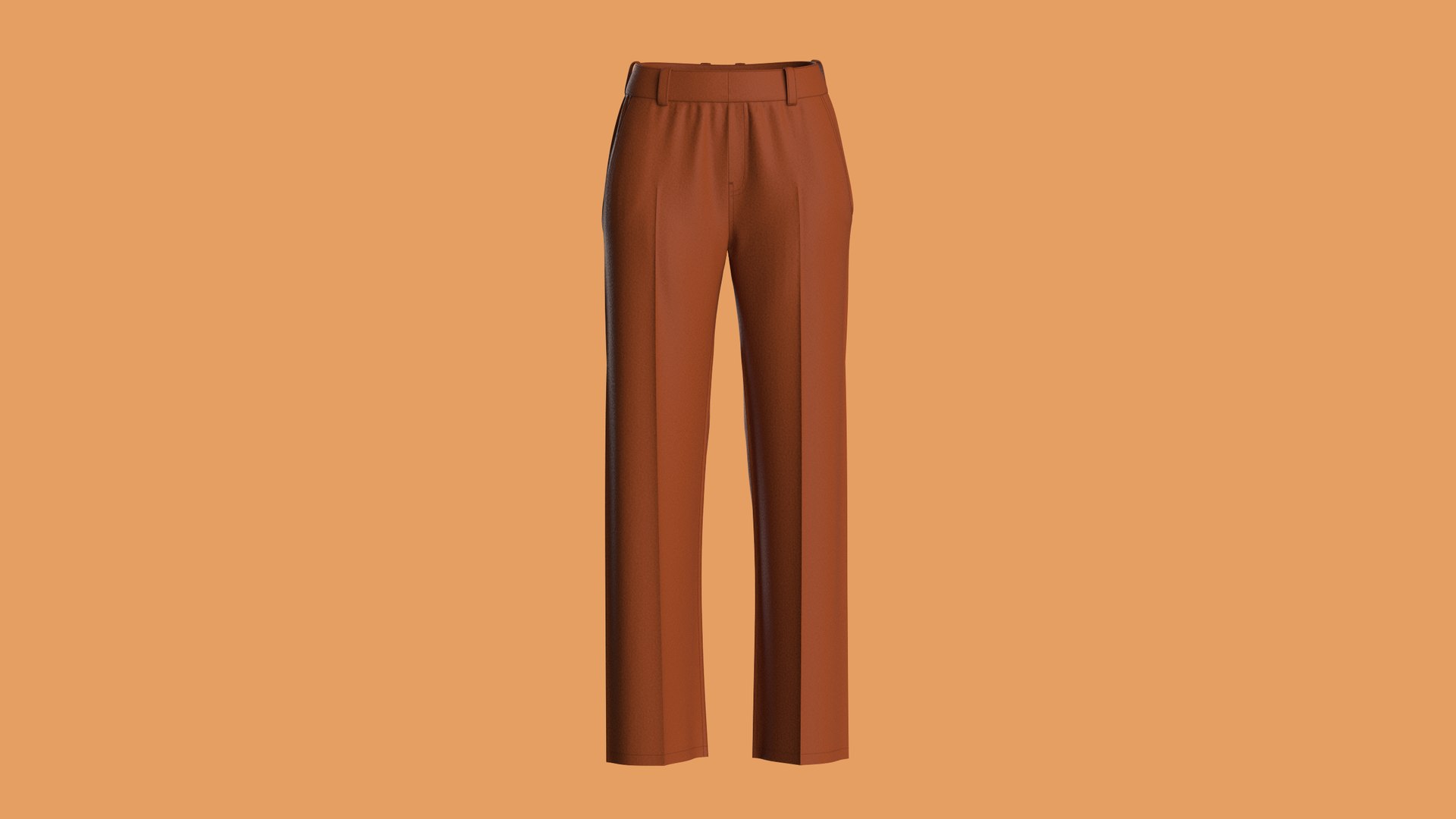 3D Straight - Ladies Pants - TurboSquid 2213537