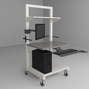 Height Adjustable Mobile Cart 1