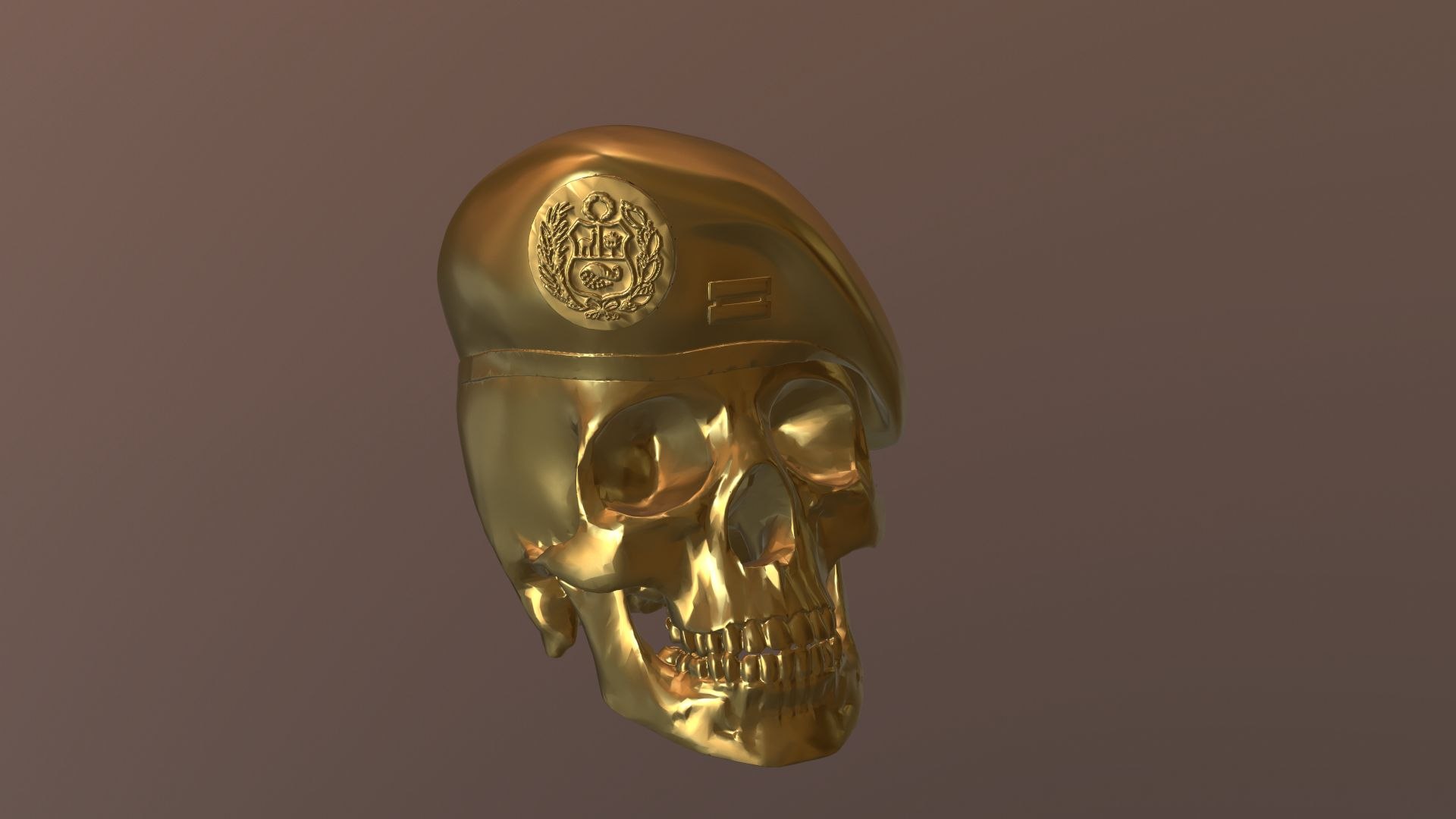 Peruvian Army Beret Skull Printable  and Renderable Model 3D model https://p.turbosquid.com/ts-thumb/q0/g7XH6P/kE/armyberetskullprintable15/jpg/1781205258/1920x1080/fit_q87/dcaacf6cd29e55e14e98bfef845d11827ddd5001/armyberetskullprintable15.jpg