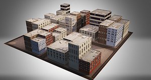 3d building city - model