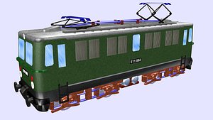 3D class e11 electric locomotive model