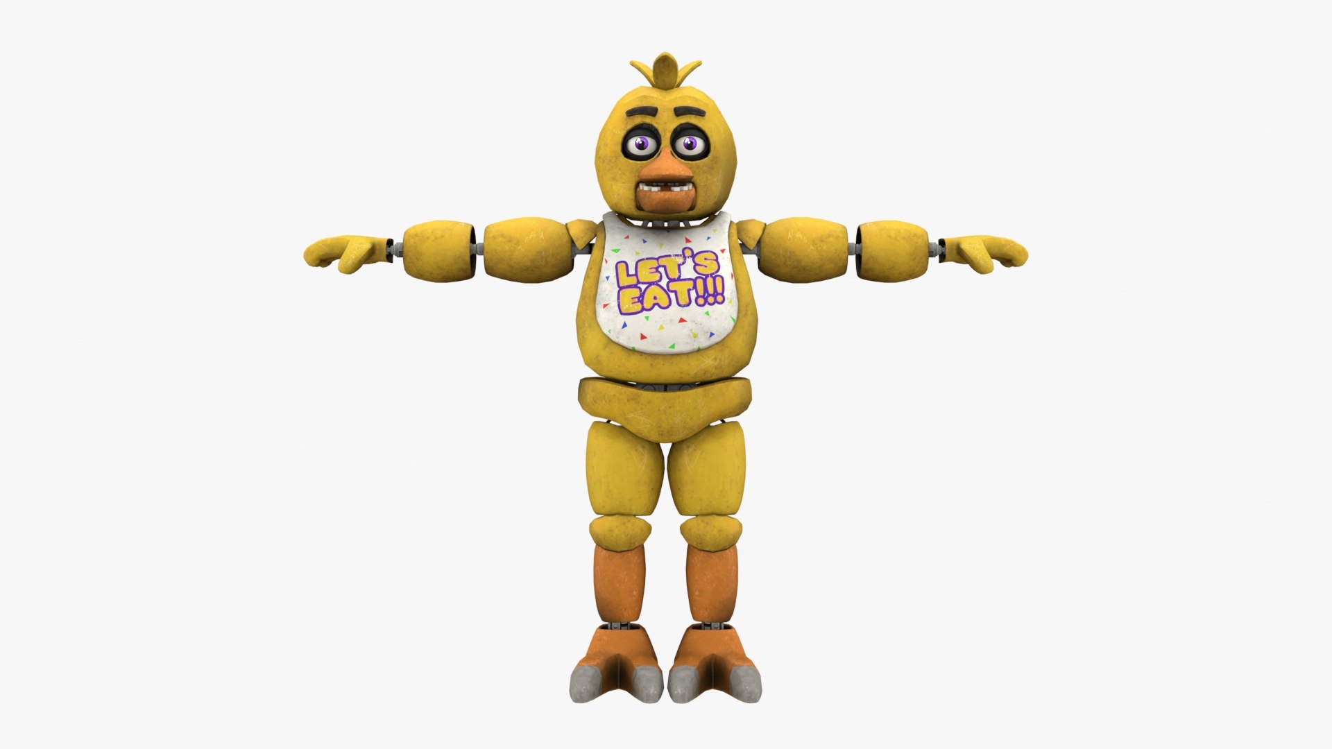 Chica - FNAF 1 3D Model - TurboSquid 2525540