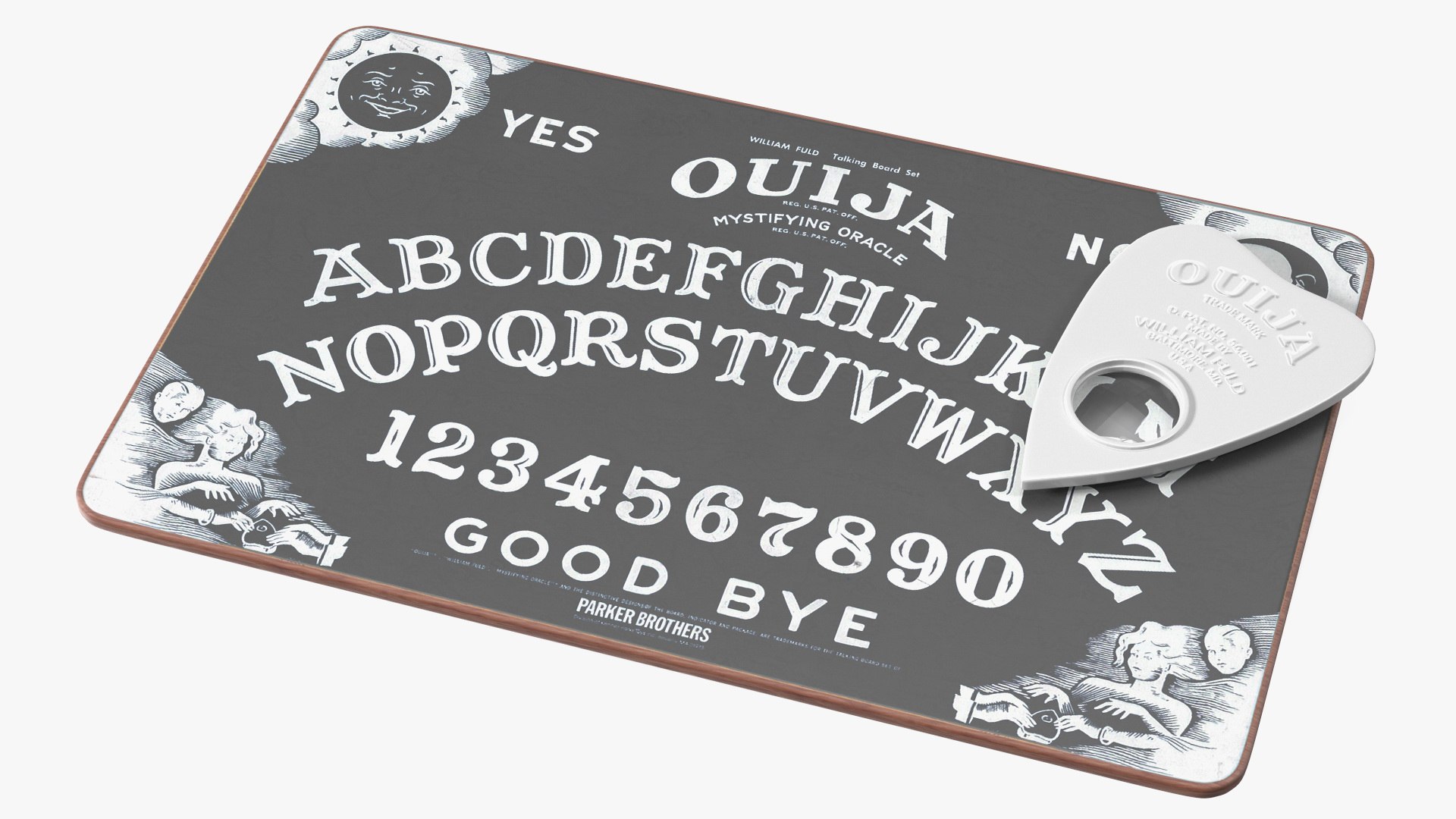 Ouija Board Dark 3D model preview